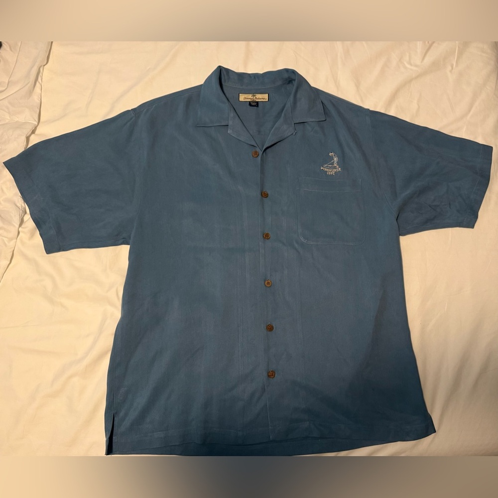 Tommy Bahama Blue Button-Down Pinehurst Shirt